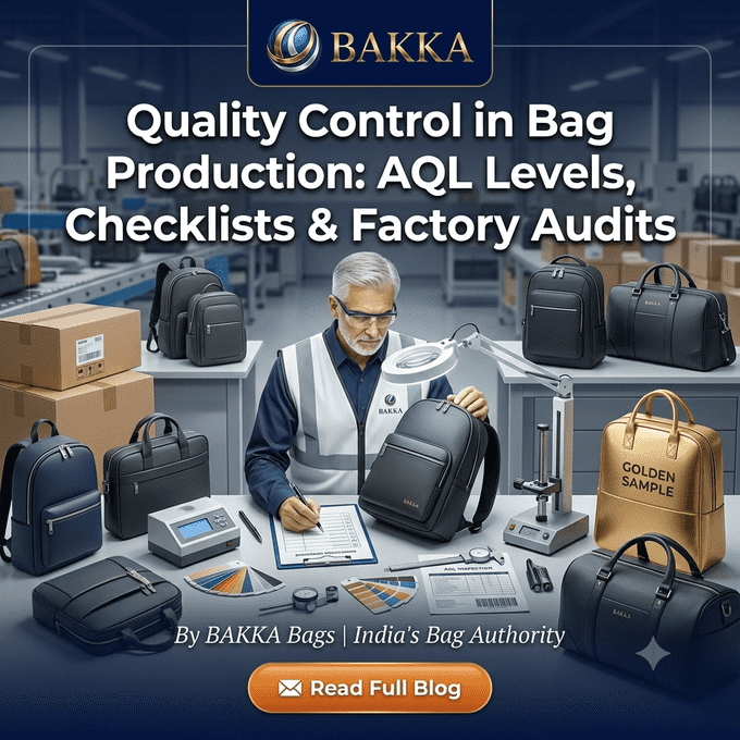 Quality Control in Bag Production: AQL Levels, QC Checklists & Factory Audit Guide for B2B Buyers