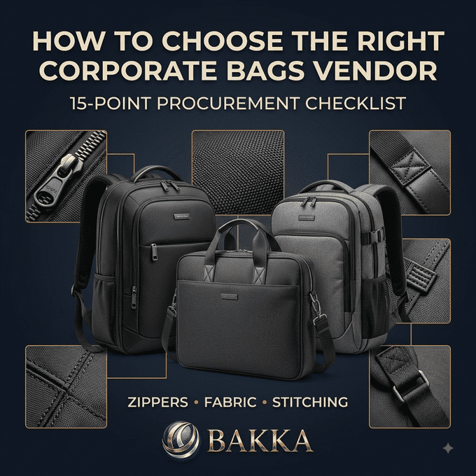How to Choose the Right Corporate Bags Vendor: 15-Point Procurement Checklist for Indian Buyers