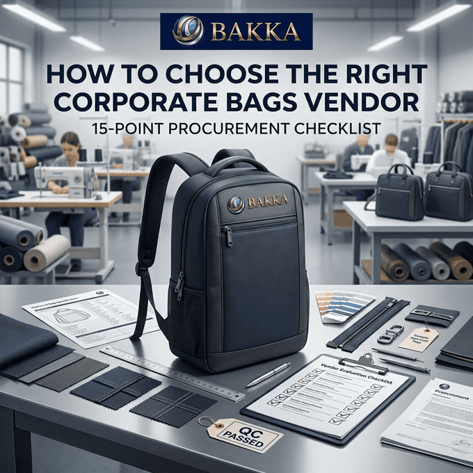 How to Choose the Right Corporate Bags Vendor: 15-Point Procurement Checklist
