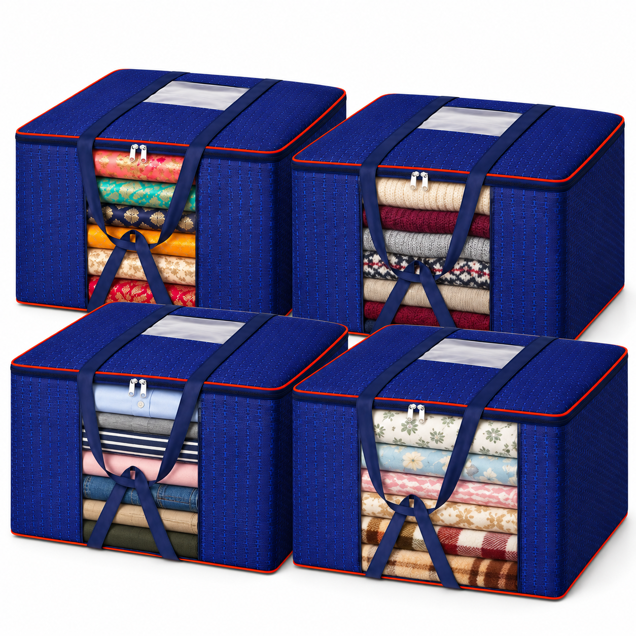 Set of 4 - Blue - Set of 4 - Blue